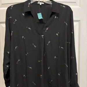 NWT Women's Black Blouse from Maurice's. Size 2X
